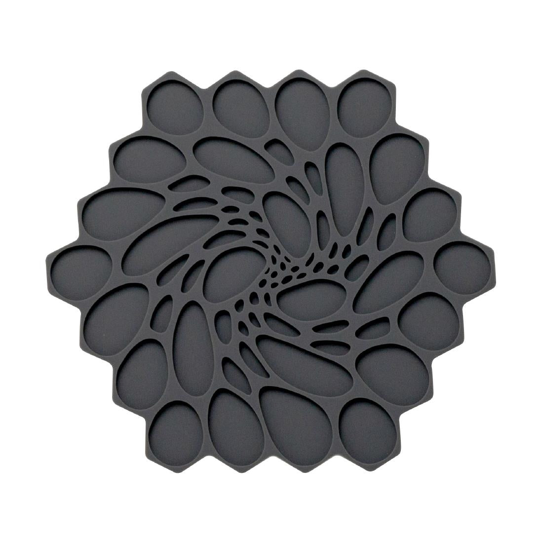 VV3434 Steelite Modern Twist Trivet Graphite Hive 178mm (Box 6)(Direct)