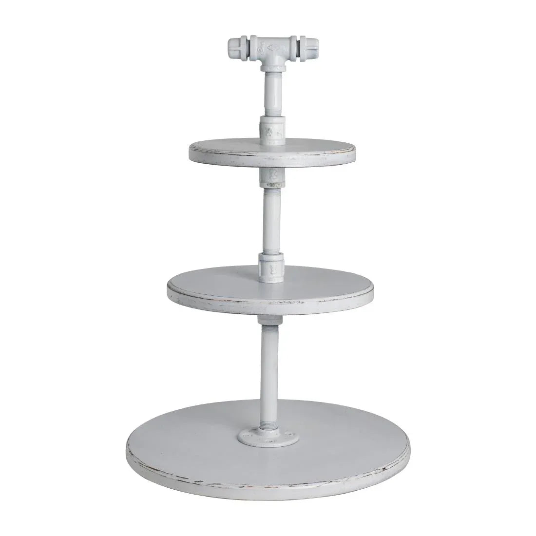 VV3459 Steelite Aged White Pipe Stand 3-Tier 355x509mm - JD Catering Equipment Solutions Ltd