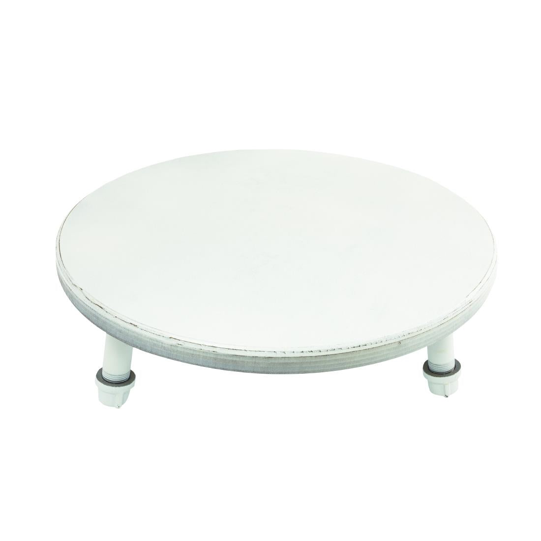 VV3461 Steelite Aged White Pipe Stand Short Legs 355x95mm