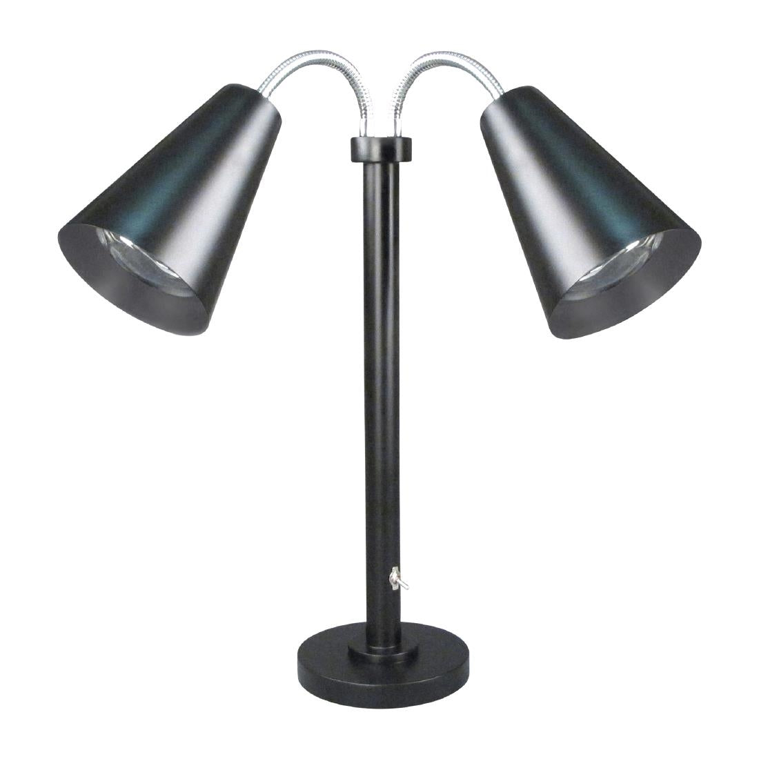 VV3479 Steelite DWH Modern Double Head Heat Lamp EU Plug Black 559mm