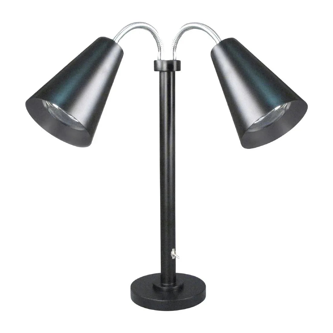 VV3479 Steelite DWH Modern Double Head Heat Lamp EU Plug Black 559mm - JD Catering Equipment Solutions Ltd