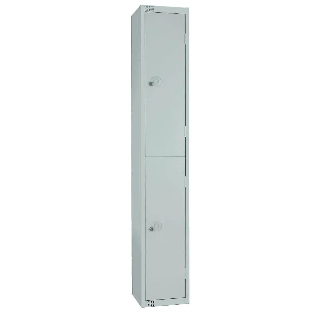 W930-CS Elite Double Door Camlock Locker with Sloping Top Grey - JD Catering Equipment Solutions Ltd