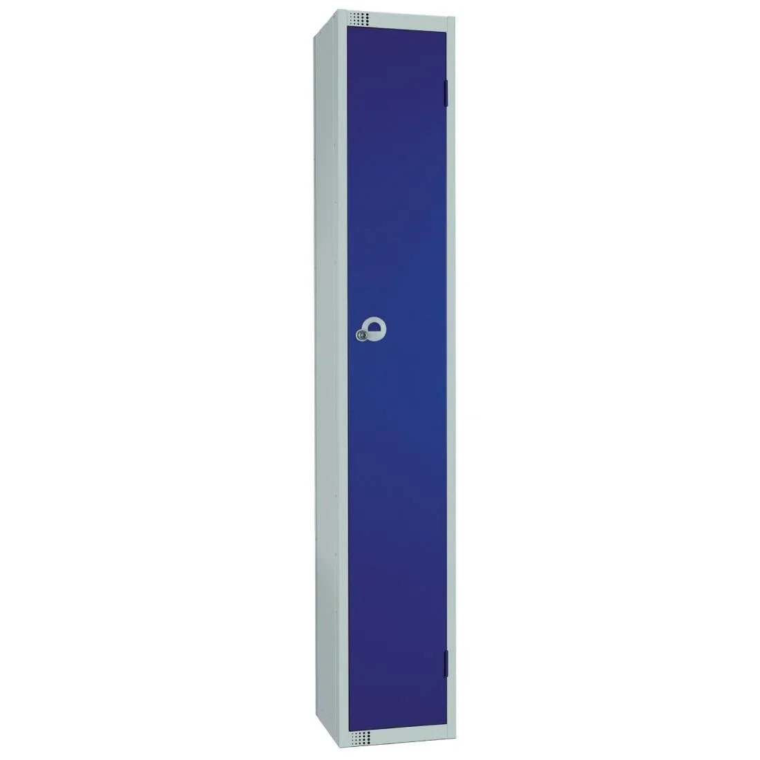 W944-PS Elite Single Door Padlock Locker with Sloping Top Blue - JD Catering Equipment Solutions Ltd