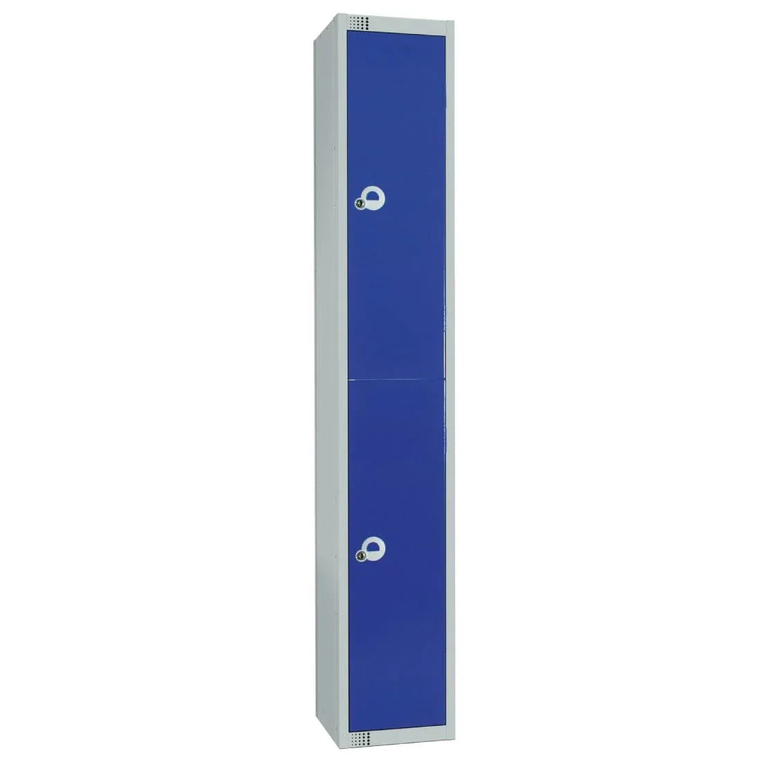 W945-CS Elite Double Door Camlock Locker with Sloping Top Blue - JD Catering Equipment Solutions Ltd