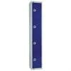 W947-ELS Elite Four Door Electronic Combination Locker with Sloping Top Blue