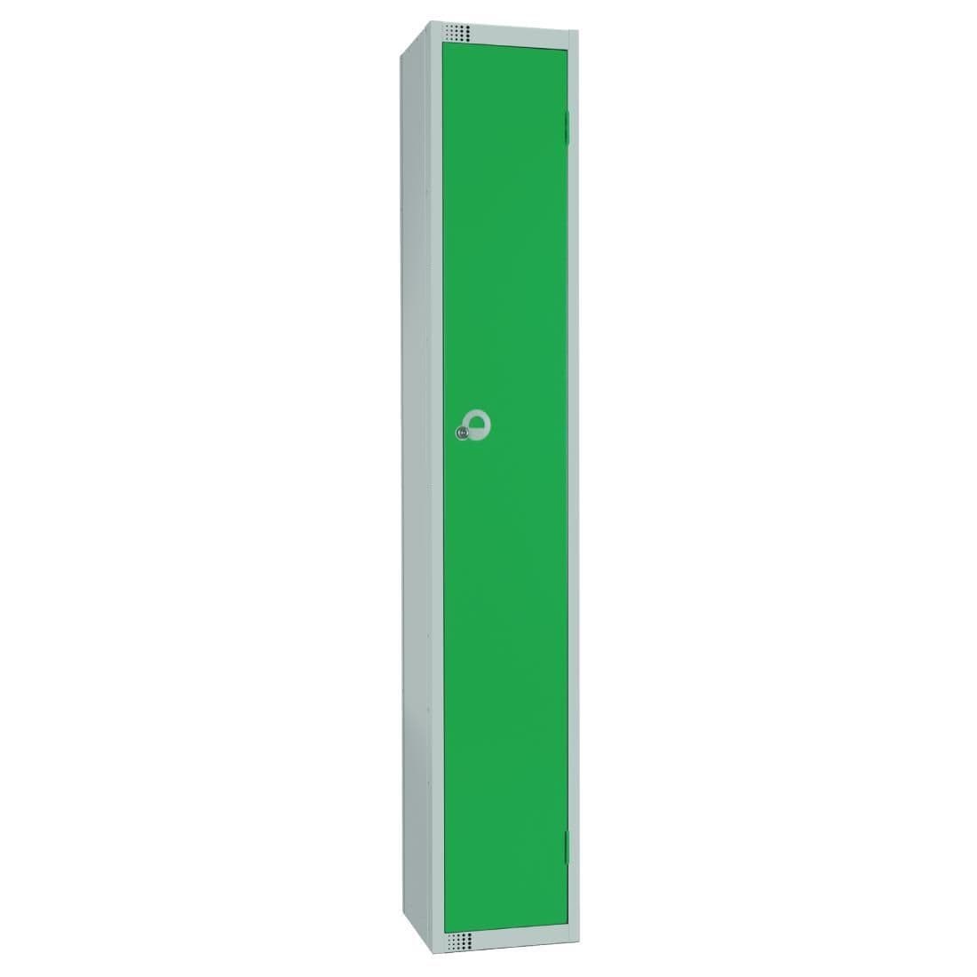 W954-CL Elite Single Door Manual Combination Locker Locker Green