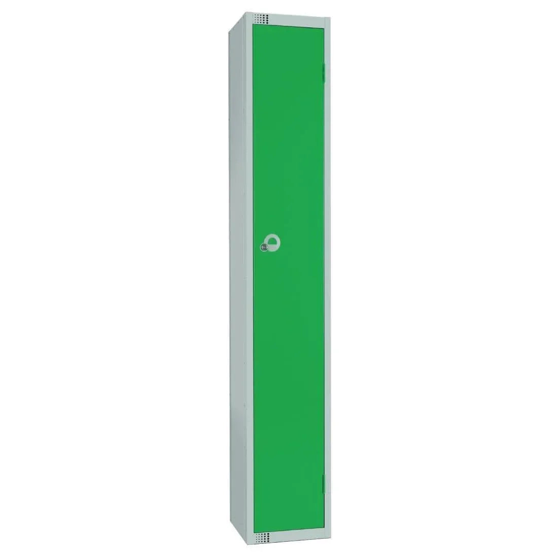 W954-CL Elite Single Door Manual Combination Locker Locker Green - JD Catering Equipment Solutions Ltd