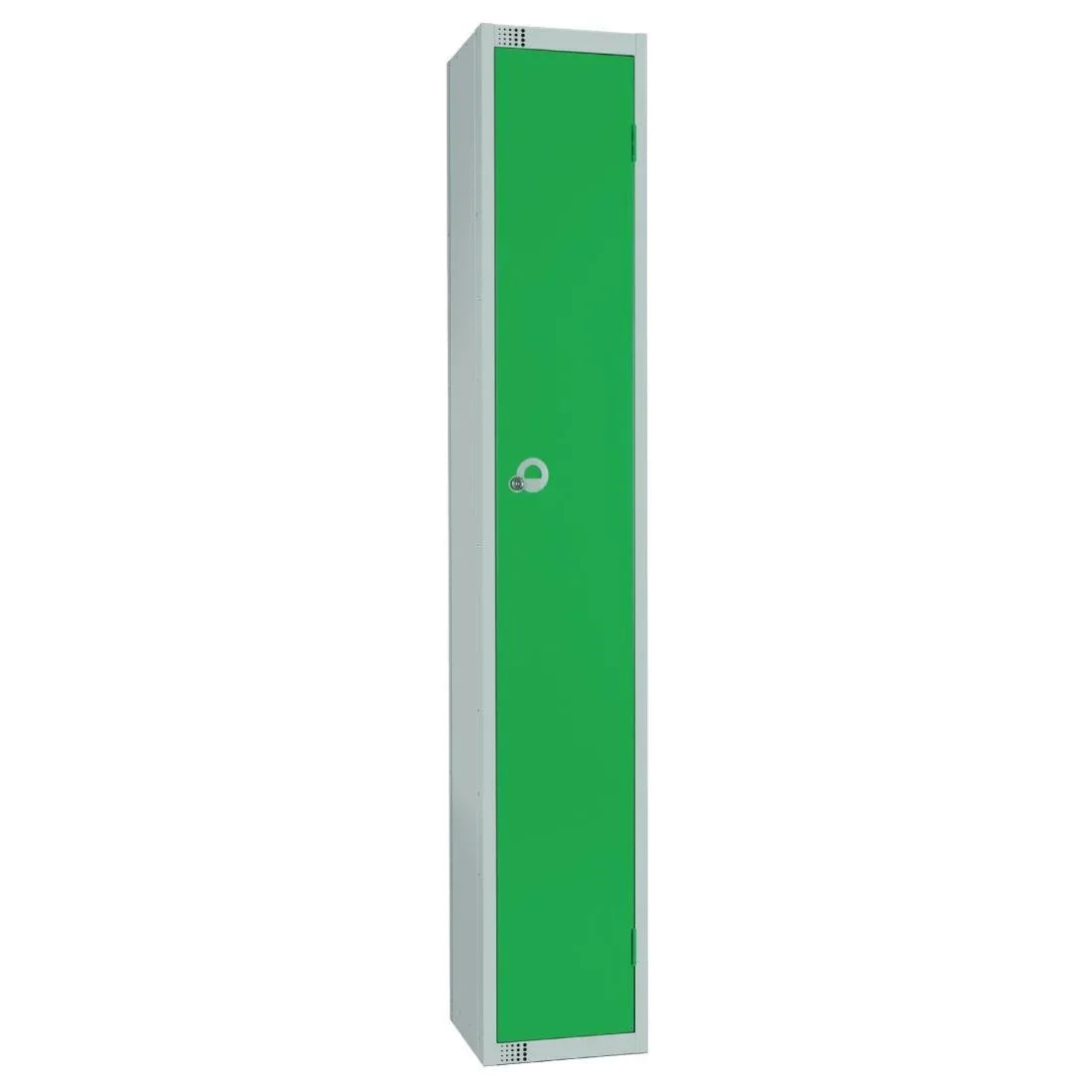 W954-CS Elite Single Door Camlock Locker with Sloping Top Green - JD Catering Equipment Solutions Ltd