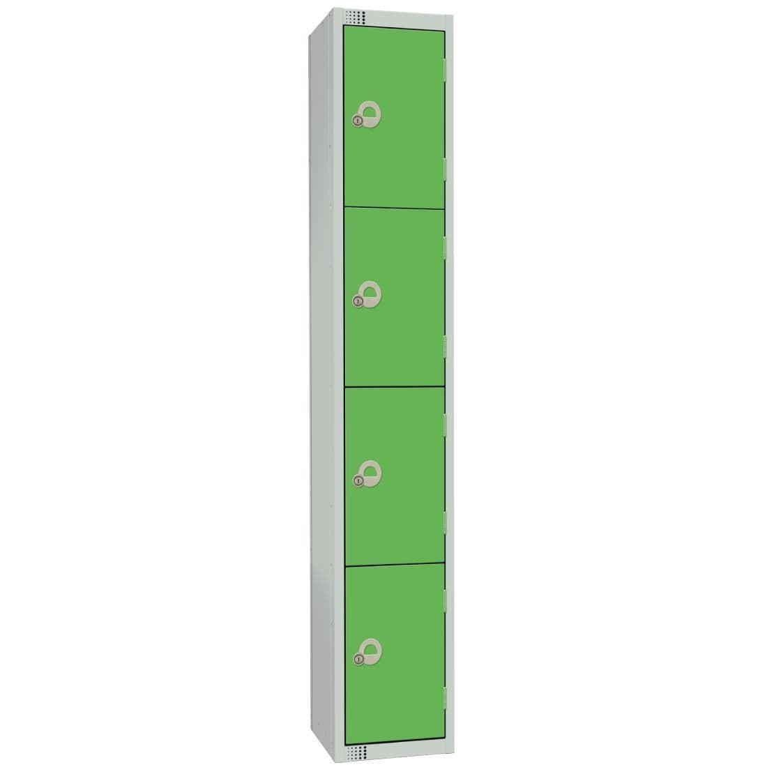 W957-CL Elite Four Door Manual Combination Locker Locker Green