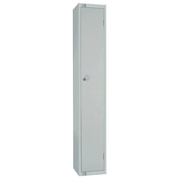 W959-PS Elite Single Door Padlock Locker with Sloping Top Grey - JD Catering Equipment Solutions Ltd