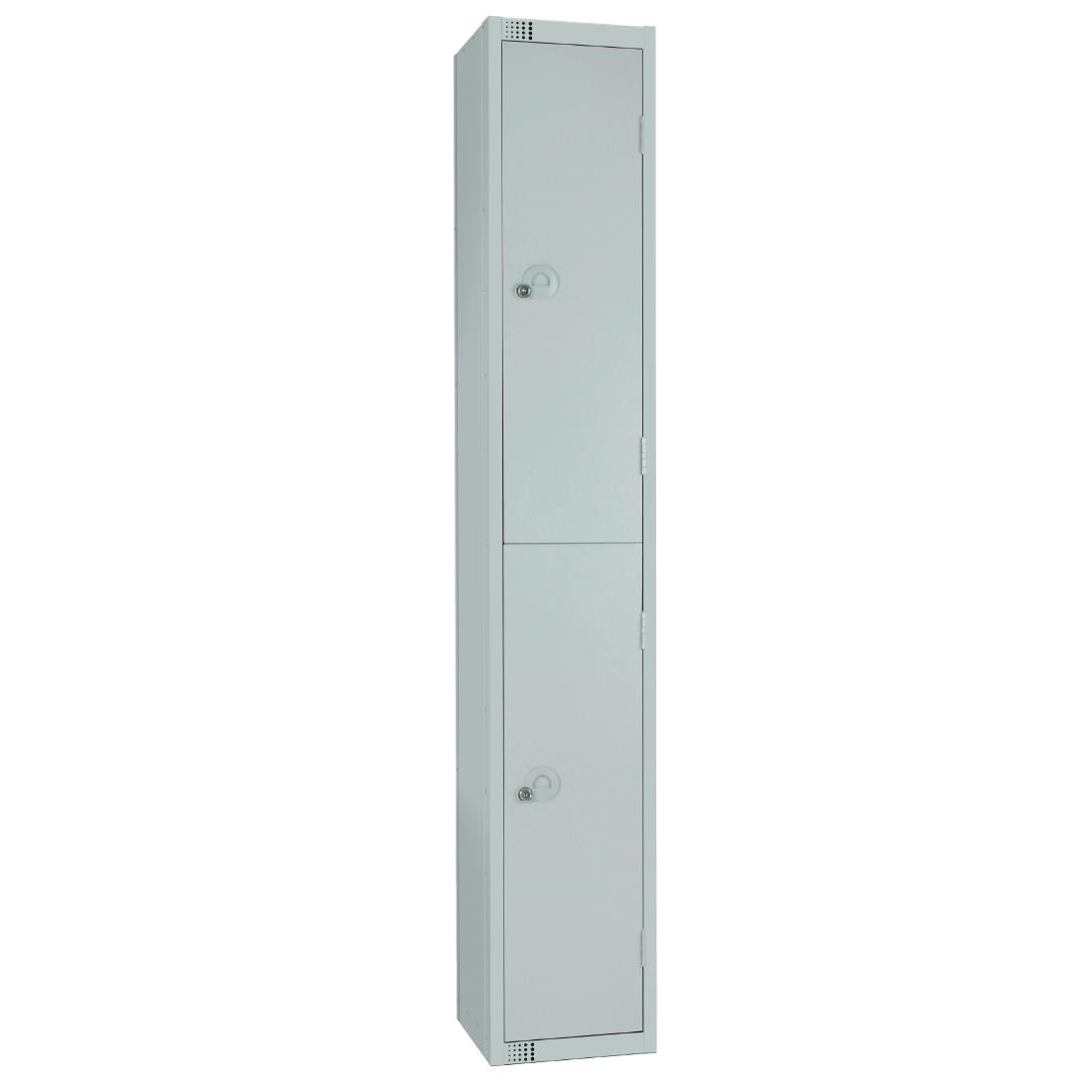 W960-CS Elite Double Door Camlock Locker with Sloping Top Grey