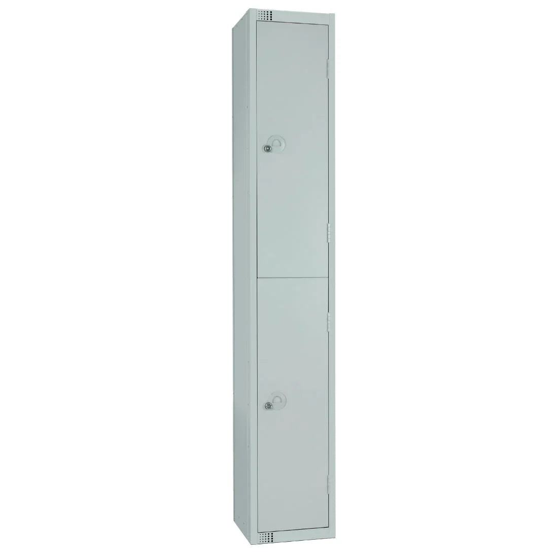 W960-PS Elite Double Door Padlock Locker with Sloping Top Grey - JD Catering Equipment Solutions Ltd