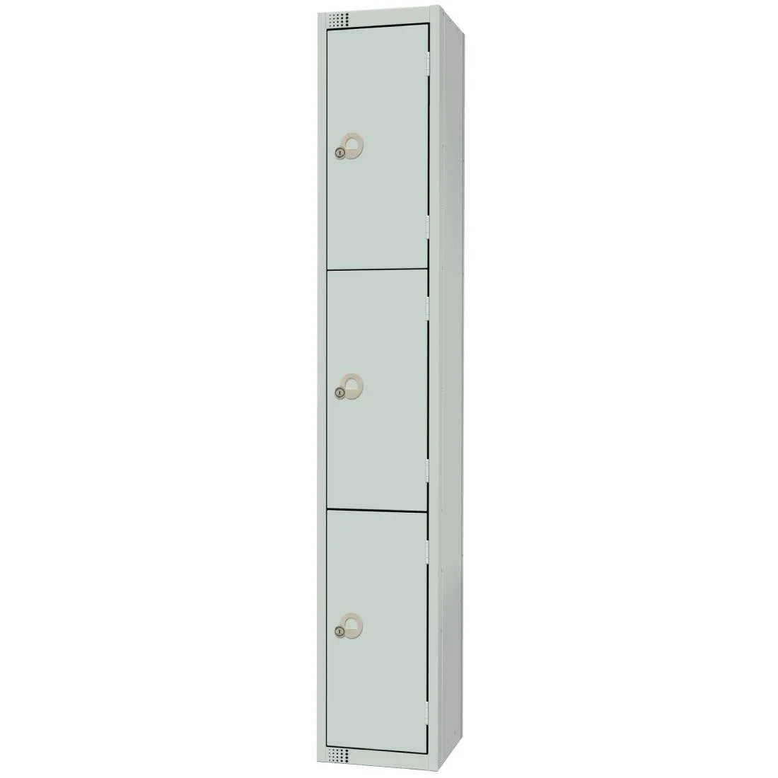 W961-CN Elite Three Door Coin Return Locker Grey - JD Catering Equipment Solutions Ltd