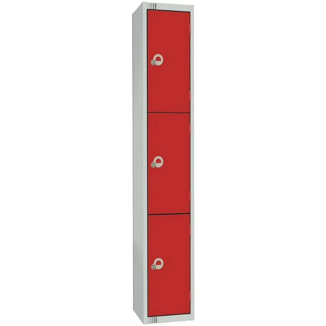 W982-CLS Elite Four Door Manual Combination Locker Locker Red with Sloping Top - JD Catering Equipment Solutions Ltd