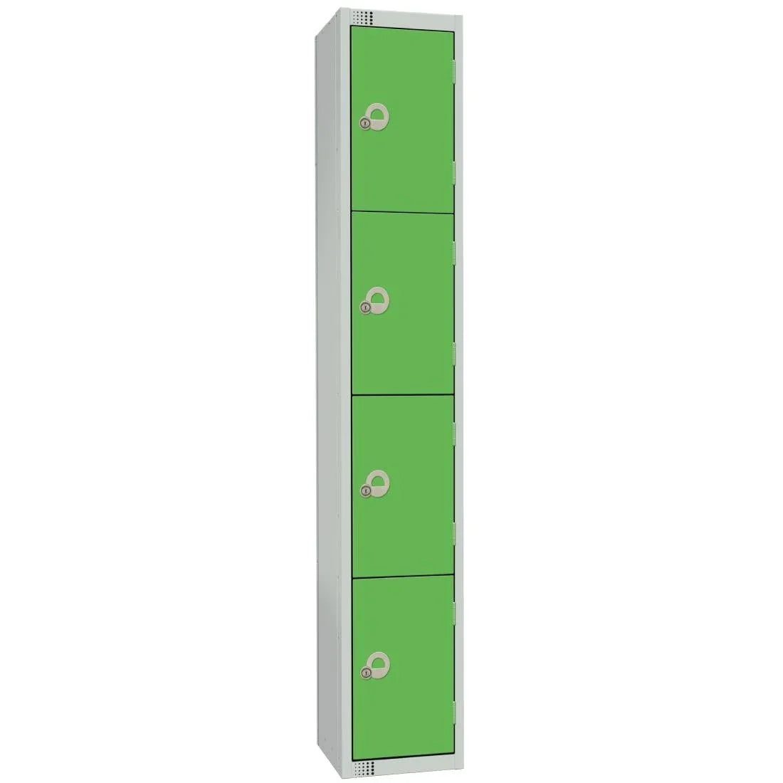 W987-CN Elite Four Door Coin Return Locker Green - JD Catering Equipment Solutions Ltd