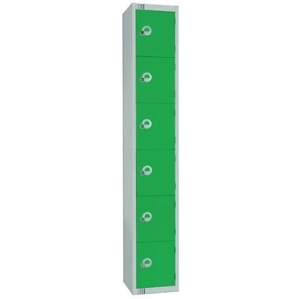W988-EL Elite Six Door Electronic Combination Locker Green - JD Catering Equipment Solutions Ltd