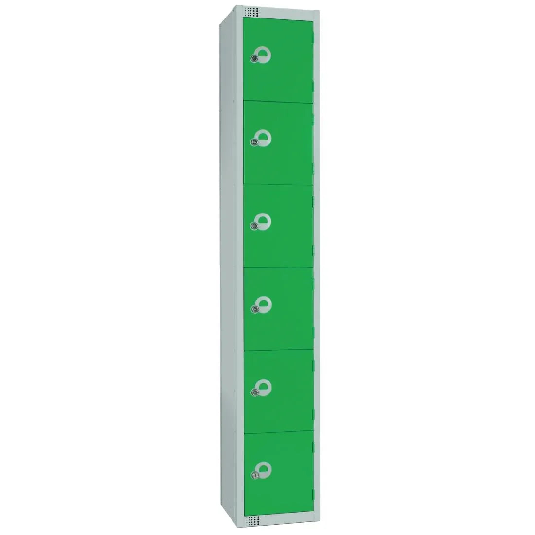 W988-CL Elite Six Door Manual Combination Locker Locker Green - JD Catering Equipment Solutions Ltd