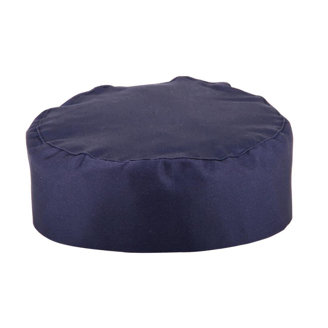 A204 Whites Chefs Skull Cap Blue - JD Catering Equipment Solutions Ltd