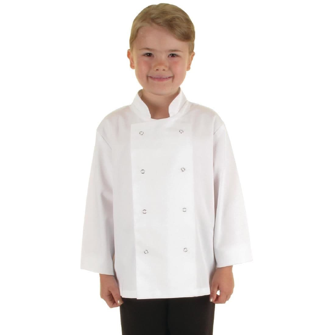 B125 Whites Childrens Unisex Chef Jacket White