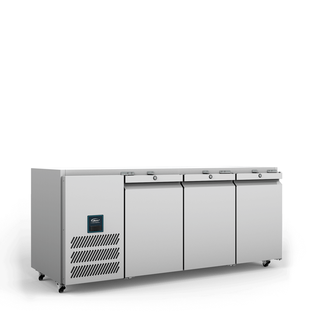 Williams Jade Biscuit Top 3 Door Counter Fridge HJBTC3-SA