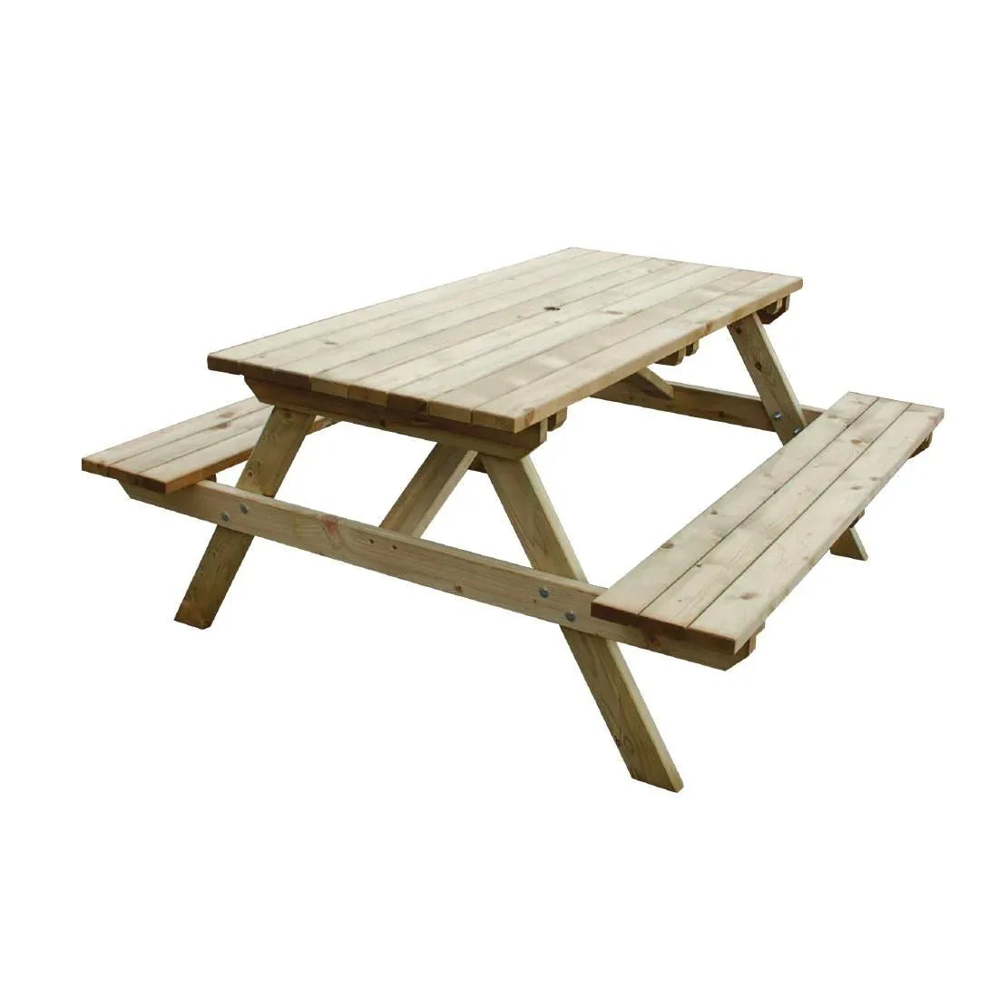 CG095 Rowlinson Wooden Picnic Bench 5ft 1500mm - JD Catering Equipment Solutions Ltd