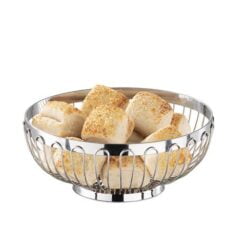 DPS Tableware  Mirror Polished Round Bread Basket 18cm - 30200