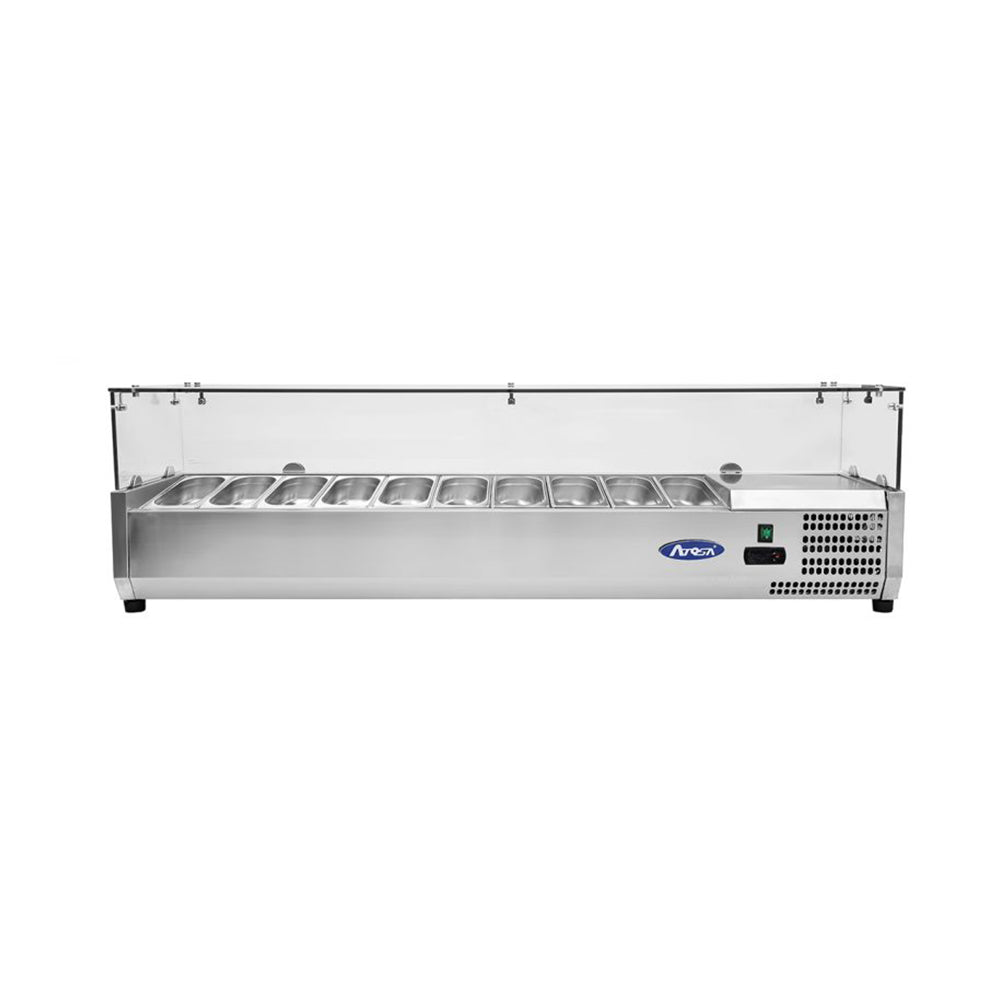 Atosa VRX2000/330 Glass Screen Countertop Topping Unit 10 x 1/4GN