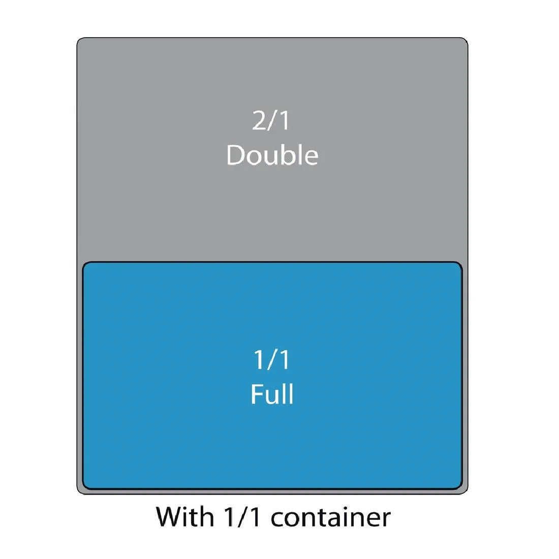 U244 Vogue Polycarbonate 1/1 Gastronorm Lid Clear