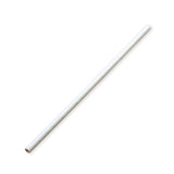 Regular BioStraw - White - 8mm - 2500/ctn - white - BioPak commercial catering consumable