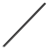 Regular BioStraw - Black - 8mm - 2500/ctn - black - BioPak commercial catering consumable