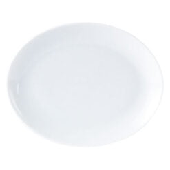 Pack Size 6 - Porcelite Oval Plate 28cm/11" - 112128