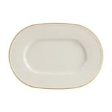 Pack Size 6 - Porland Academy Line Gold Band Oval Plate 31cm - 115831GB - JD Catering Equipments Ltd