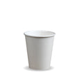 Single Wall BioCup - White - 280ml / 8oz (80mm) - 1000/ctn - white - BioPak commercial catering consumable