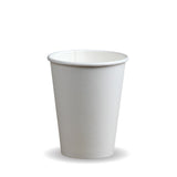 Single Wall BioCup - Aqueous Stone - 390ml / 12oz (90mm) - 1000/ctn - stone - BioPak commercial catering consumable