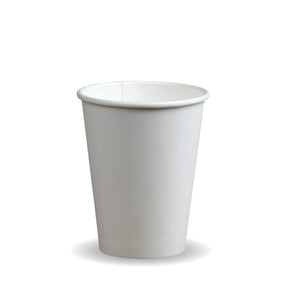 Single Wall BioCup - Aqueous Stone - 390ml / 12oz (90mm) - 1000/ctn - stone - BioPak commercial catering consumable