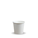 Single Wall BioCup - Aqueous Stone - 120ml / 4oz (63mm) - 2000/ctn - stone - BioPak commercial catering consumable