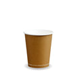 Single Wall BioCup - Kraft - 280ml / 8oz (80mm) - 1000/ctn - kraft - BioPak commercial catering consumable