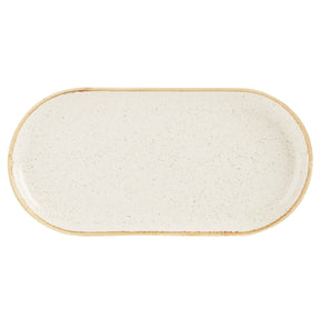 Seasons Oatmeal Narrow Oval Plate 30cm 118130OA Pack Size 6 - JD Catering Equipment Solutions Ltd