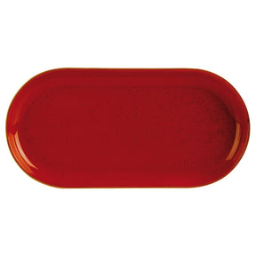 Seasons Magma Narrow Oval Plate 32x20cm/12.5x8" 118132MA Pack Size 6 - JD Catering Equipment Solutions Ltd