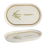 Pack Size 6 - DPS Tableware Botanical Oval Plate 18cm - 11CP18 - JD Catering Equipments Ltd