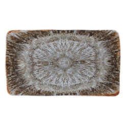 Pack Size 6 - Rustico Stoneware  Iris Rectangular Plate 37cm/14.5" - 11DC37IS