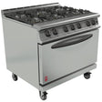 Falcon Dominator Plus Propane Gas Oven Range 6 Burner with Castors G3101D