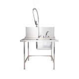 Classeq Sink Tabling for left-hand side entry of machine. T11SENL - 1100mm inc taps