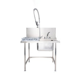 Classeq Sink Tabling for left-hand side entry of machine. T11SENL - 1100mm inc taps