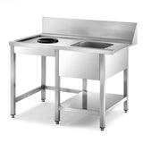 Sammic Pre-wash table MD-706 for UX-150, 600 mm side (700 x 860 x 850 mm)