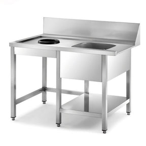 Sammic Pre-wash table MD-706 for UX-150, 600 mm side (700 x 860 x 850 mm)