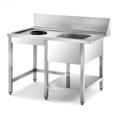 Sammic Pre-wash table left MPI-1200 for AX/UX/SRC (1200 x 750 x 850 mm)