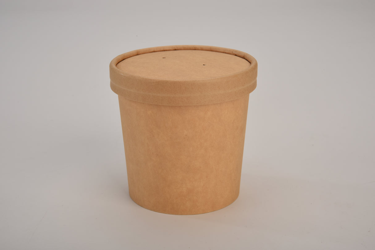 FP-SOUP12K 12oz Soup Pot - Kraft (500 per ctn) - No Lid