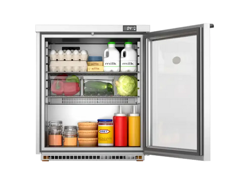 CW736-SE Foster 1 Glass Door 200Ltr Under Counter Fridge HR200G 13-114 - JD Catering Equipment Solutions Ltd