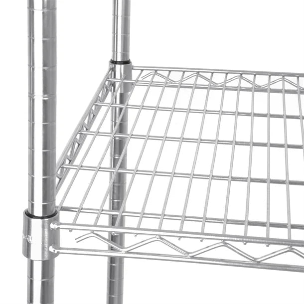 L928 Vogue 4 Tier Wire Shelving Kit 1220x460mm